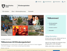 Tablet Screenshot of elinsborgsskolan.stockholm.se