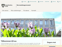 Tablet Screenshot of bernadottegymnasiet.stockholm.se
