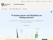 Tablet Screenshot of kvarnbackaskolan.stockholm.se