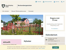 Tablet Screenshot of beckombergaskolan.stockholm.se