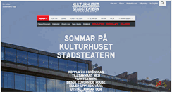 Desktop Screenshot of kulturhuset.stockholm.se