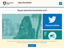 Tablet Screenshot of open.stockholm.se