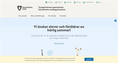 Desktop Screenshot of kungsholmensgymnasium.stockholm.se