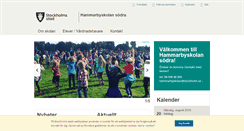 Desktop Screenshot of hammarbyskolan.stockholm.se