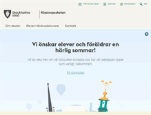 Tablet Screenshot of klastorpsskolan.stockholm.se