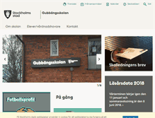 Tablet Screenshot of gubbangsskolan.stockholm.se