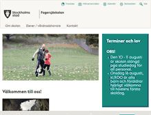 Tablet Screenshot of fagersjoskolan.stockholm.se